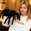 Spider Plush Toy Realistic Stuffed Animal Prank Prop Soft Doll Cartoon Scary Gift for Adults Kids Halloween Party Home Fun Decor