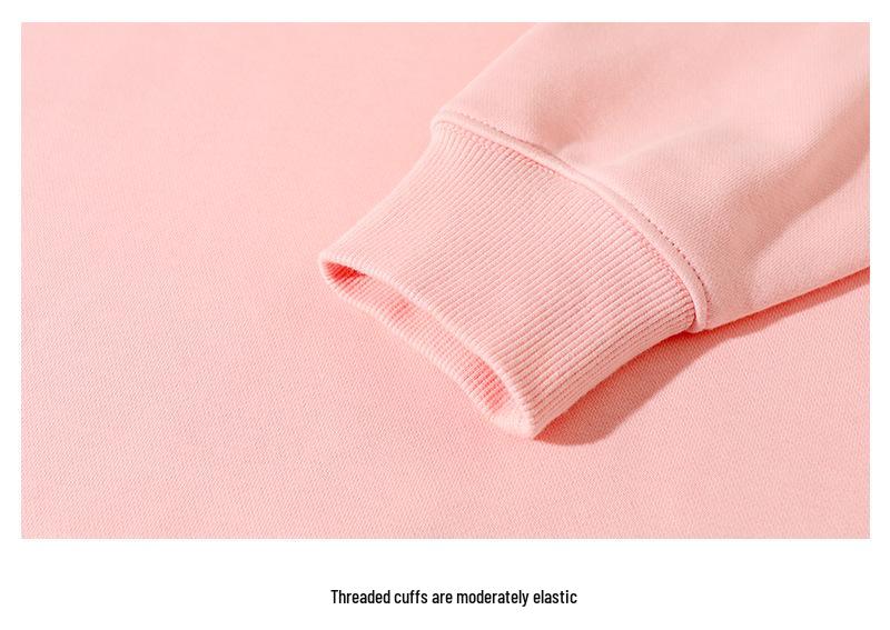 Heavyweight 380g Round Neck Pullover Sweatshirt – Autumn/Winter Trend, Drop Shoulder, Thick Long Sleeve Outerwear