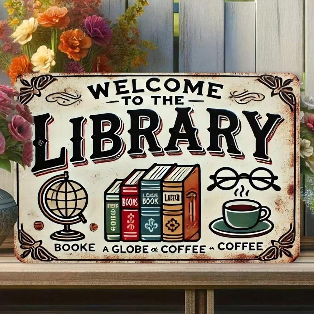 Retro Metal Sign Welcome to Diner Burger and Milkshake, Vintage Tin Plate Wall Art Decor for Cafe Kitchen Bar, 20x30 cm