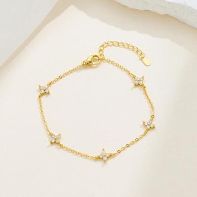 2025 Versatile Four-Leaf Clover Bracelet for Women - Japanese & Korean Style, Niche Design, Light Luxury, High-End Cold Aesthetic