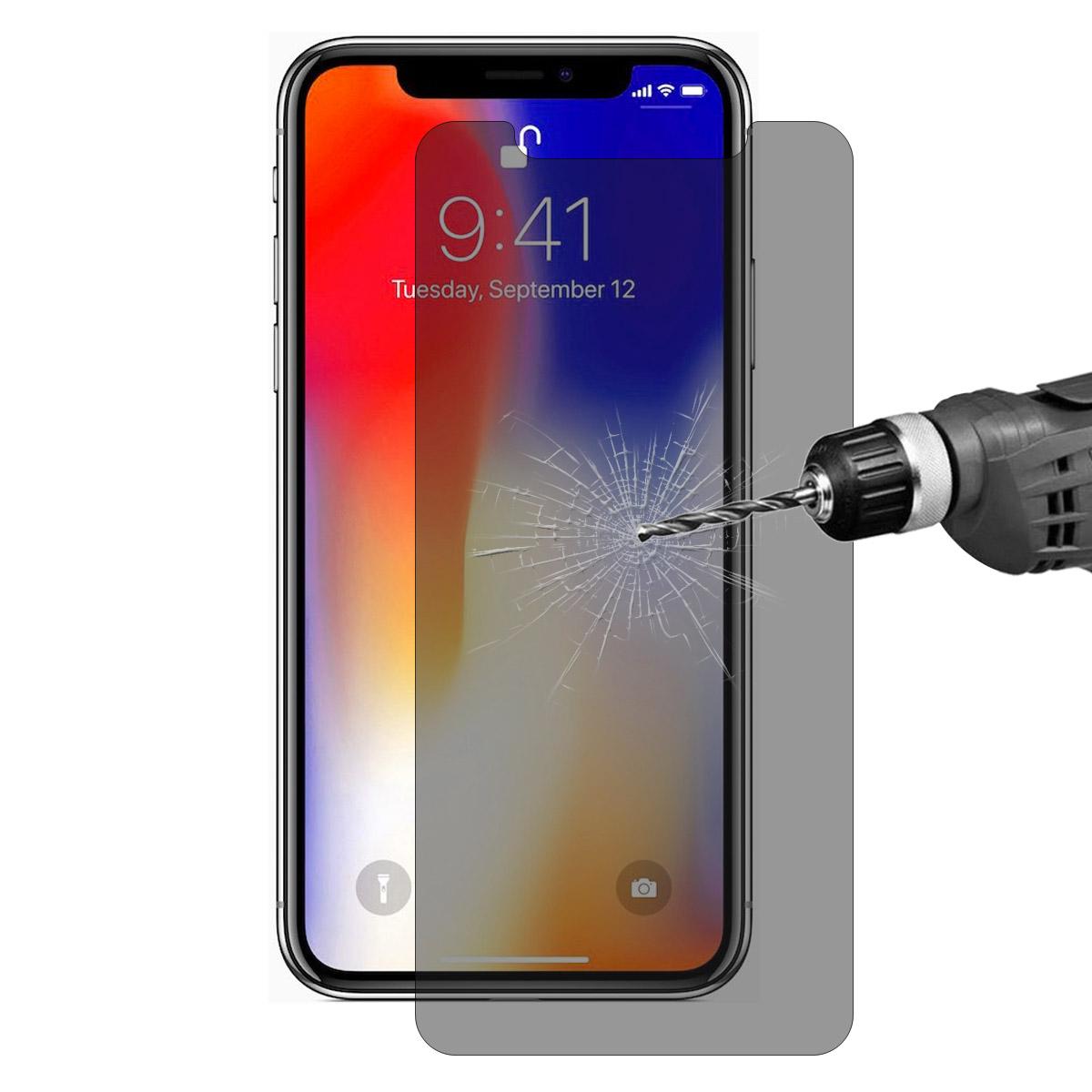 

HAT PRINCE для iPhone (2019 р) 6.1 /XR 6.1 дюйм 0.26мм 9H 2.5D Захисне скло від підглядання Повний захист екрану Type A
