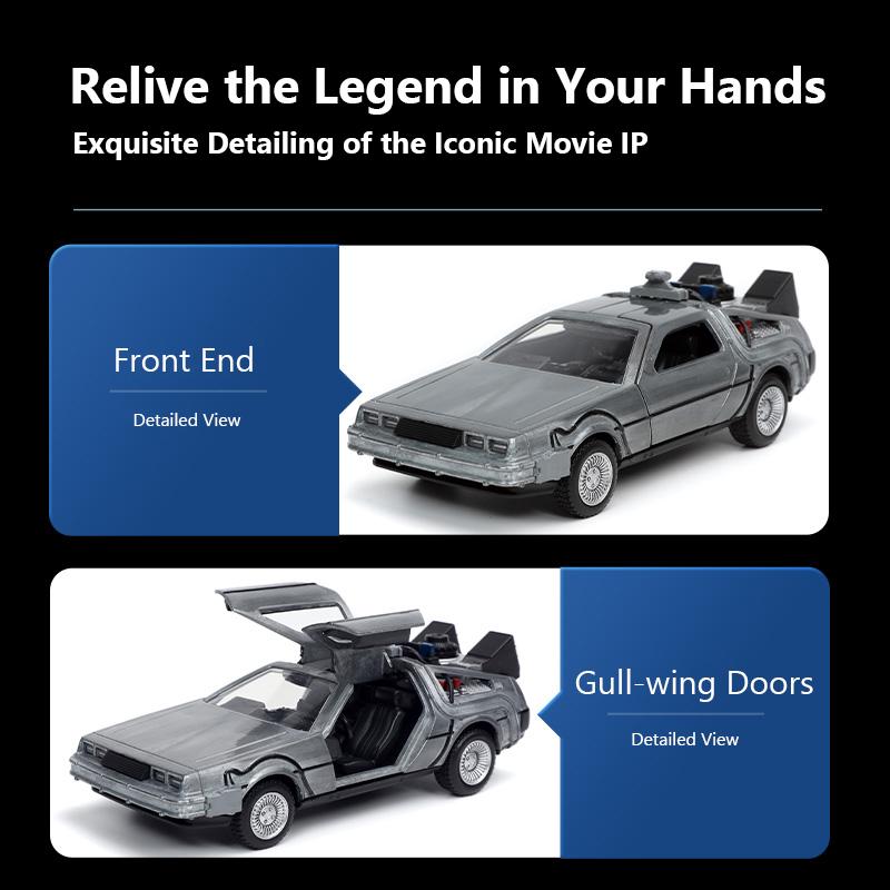 JADA 1:32 Diecast Model Car Collection Time Machine Back To The Future-1 JD32185