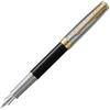 PARKER Parker Fountain Pen Sonnet Premium Metal & Black GT Fine 18K Gold Nib In Gift Box, Regular...