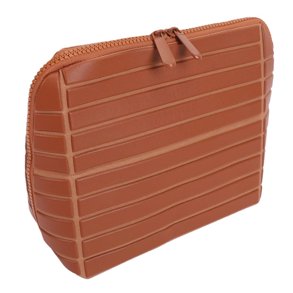 Travel Cosmetic Bag Striped Large Capacity Makeup Pouch Portable Toiletry Bag for Skincare Brushes Essentials