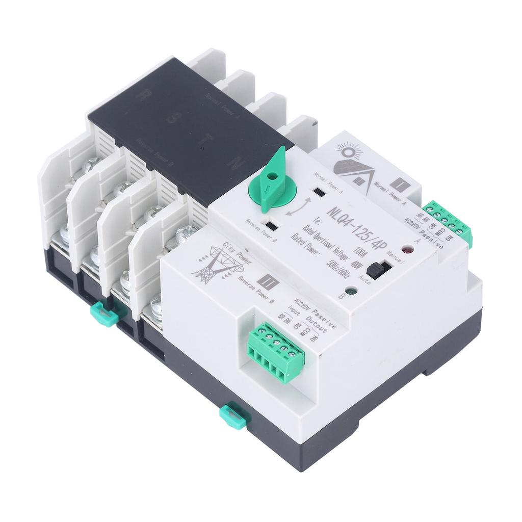Comutator de transfer automat cu dublă putere, controler rapid cu circuit milisecundă NLQ4?1254P 100A 220V