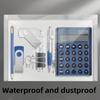 20pcs Transparent Waterproof Reusable Envelope Folder with Buttons, A4 Size, Thickened Plastic Material for School Office Suppli