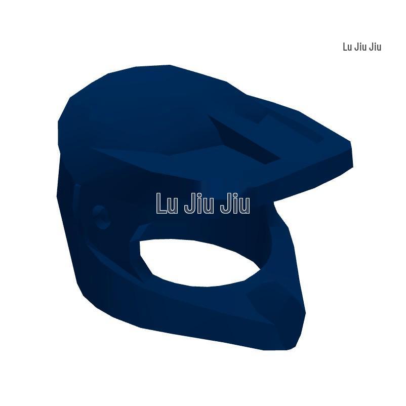 Minimum 50G Order: MOC Building Blocks Set with Compatible 35458 Minifigure Helmet, Hat, and Goggles for Motorcycle