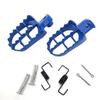 Black/Silver Motorcycle Foot Pegs Springs Bolts Dirt Bike Footrest Motorcycle Pedals  Motorbike