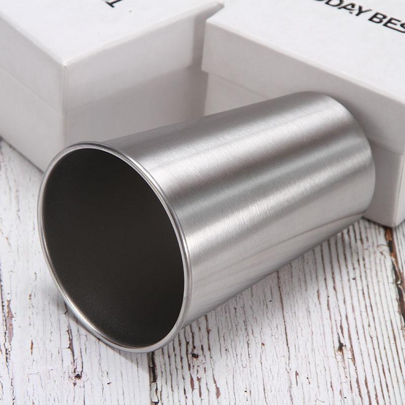 10pcs Stainless Steel Silver Cups 200ML Insulated Metal Cup 304 Drinking Beer Mug Metal Travel Drink Cup