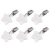 6Pcs Tablecloth Weights Marble Stainless Steel Small Size Waterproof Rustproof Durable Clip On