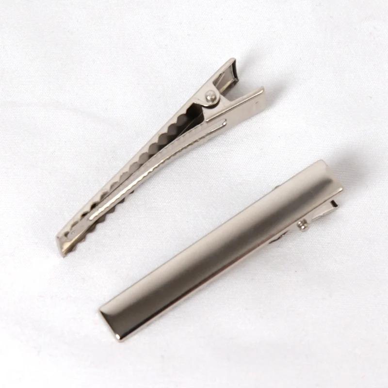 50Pcs Hair Alligator Metal Hair Clips Duckbill Blank Setting Base DIY Hairpins Barrette Ornament Hair Styling Tool Accessories