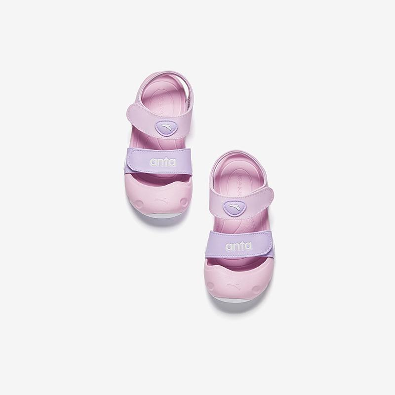 Anta Antiskid Low-Top Walking Shoes Baby Shoes Pink Purple 322420071-2