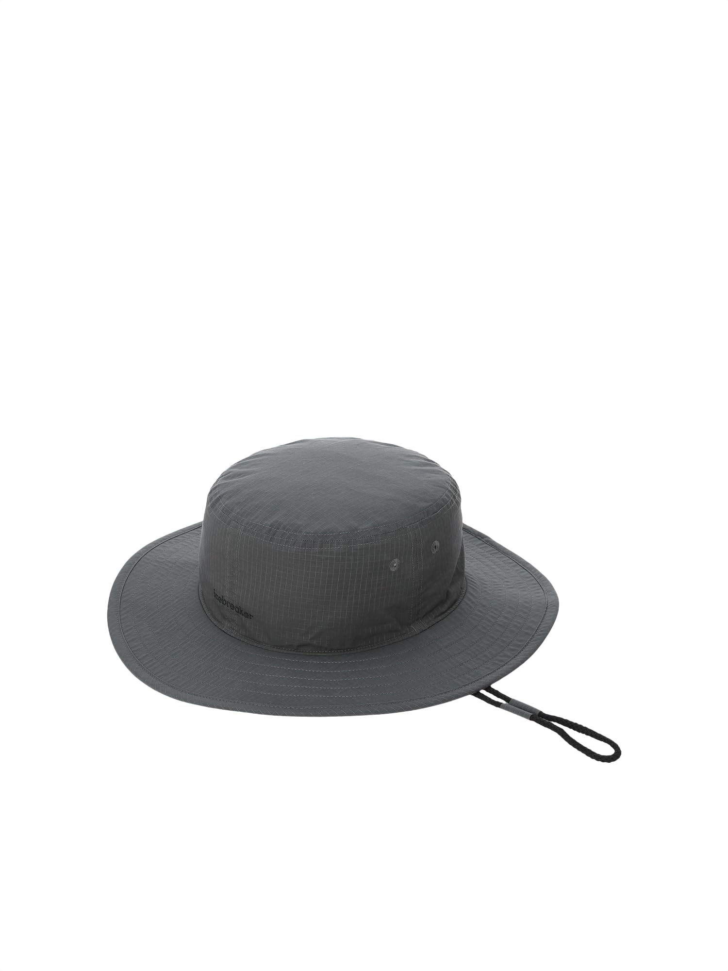 

U Cotton OS [ICEBREAKER] Hat, Unisex, Shell+ Wide-Brim Hat, Obsidian,