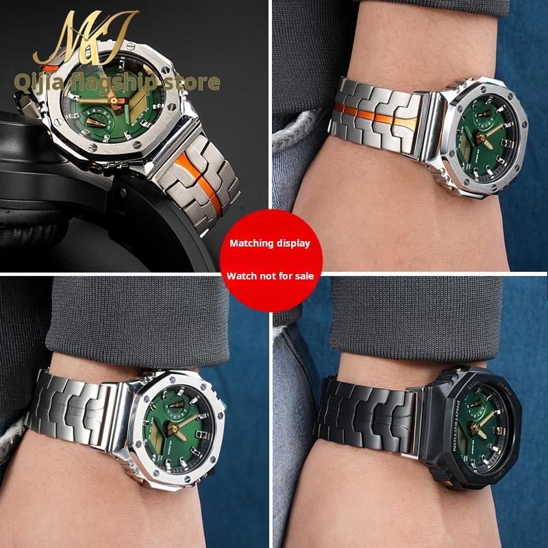 GA-2100 Für Casio GSHOCK GA2100 2110 GA-B2100 Herren Armband Titanlegierung Edelstahl-Adapterband Herren Uhrenzubehör