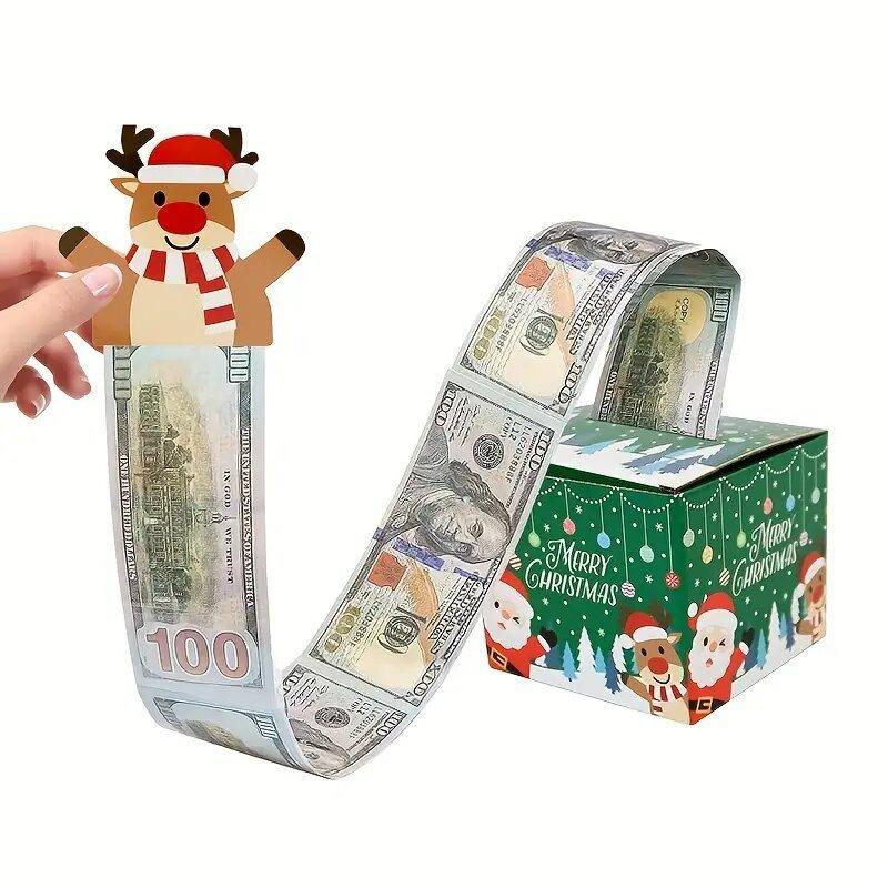 1Pc  Christmas New Pumping Surprise Box, Corrugated Packaging Box Christmas Surprise Box
