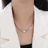 Necklace Accessories Titanium Steel Plated 18k Gold Stacked Chain Necklace Bracelet Set for Women