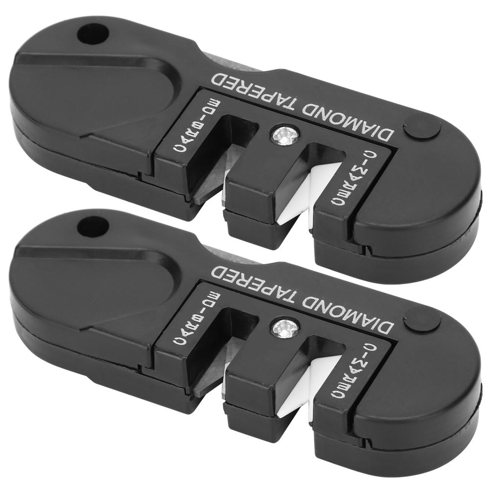 

2 шт. портативная точилка для карманных ножей EDC с алмазным коническим стержнем