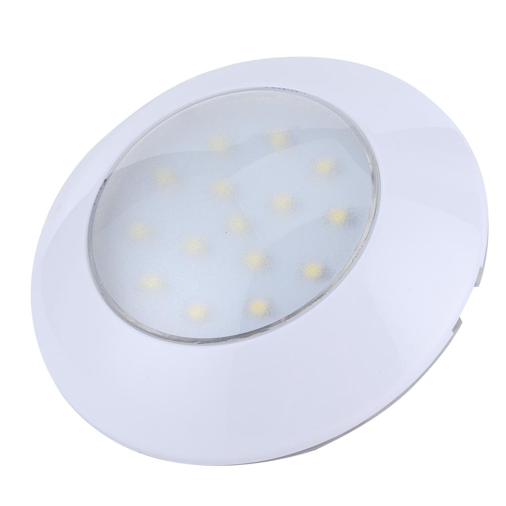 

Круглый купольный светильник на 15 светодиодов IP67 50006000K 3W 300LM Автомобильный потолочный светильник для внутреннего освещения 95 мм 12 В24V