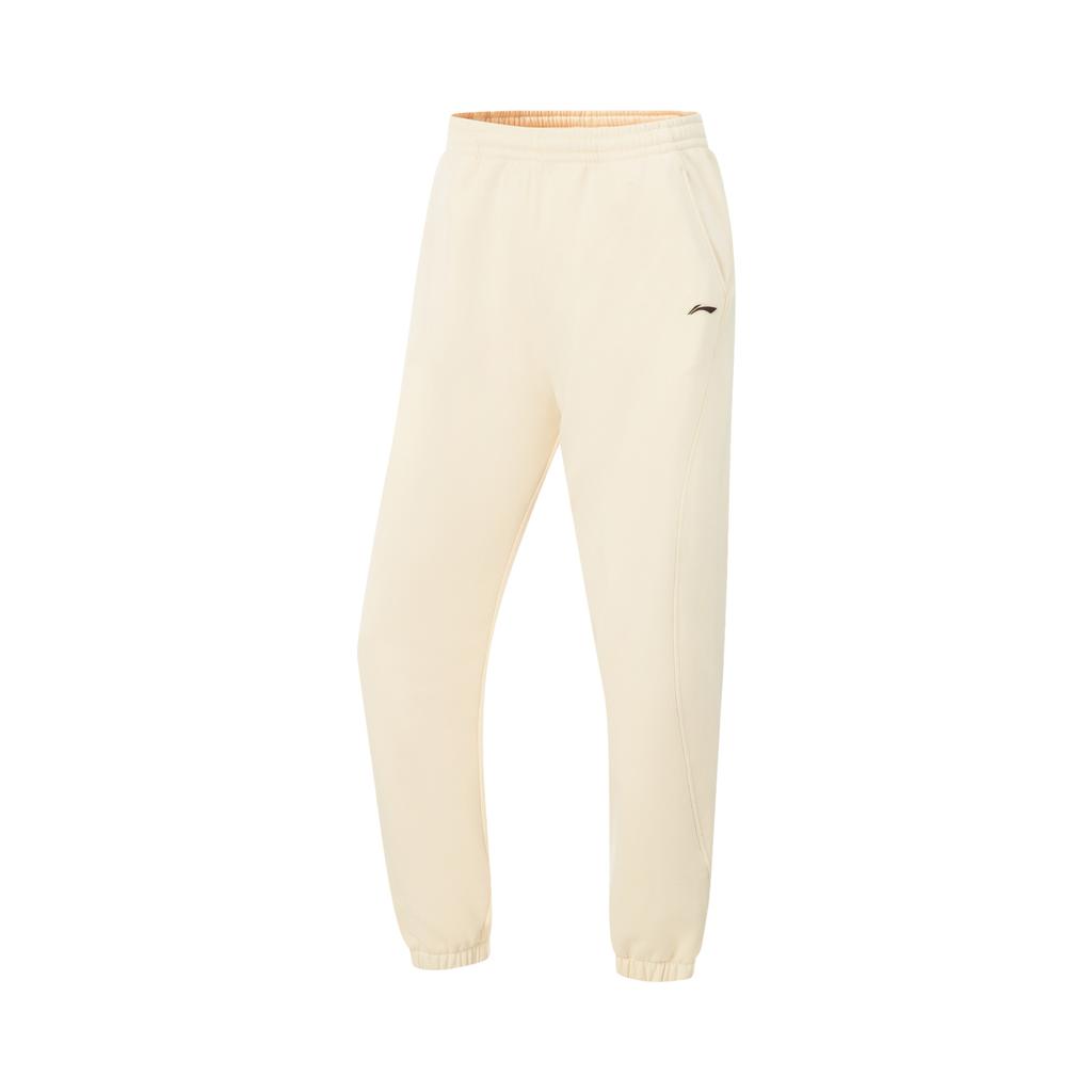 Li Ning Fitness Series Simple Training Anti-Static Antibacterial Far Infrared Thickened Warm Casual Knitted Sports Pants Women Pants AKLVC22-1