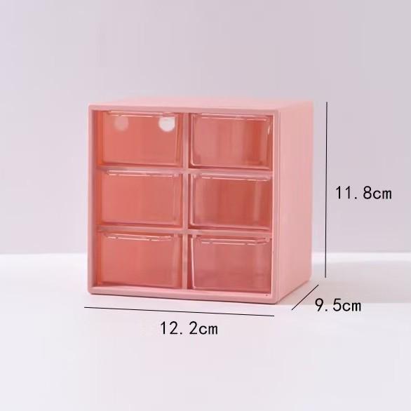 

Прозрачный органайзер с девятью отделениями для хранения украшений и косметики