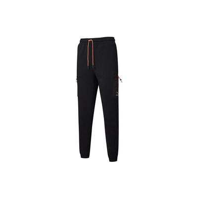 Pantalones deportivos de punto reflectantes con forro polar para hombre Interstellar Casual, color negro, 530297-01