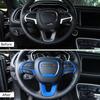 Blue Steering Wheel Frame Trim Cover for Dodge Challenger/Charger/Durango 2015+