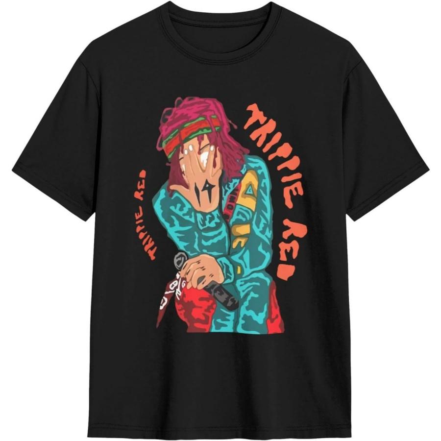 

Футболка с коротким рукавом Trippie Redd Футболки для мужчин и женщин Беговые футболки Футболка для тренировок S