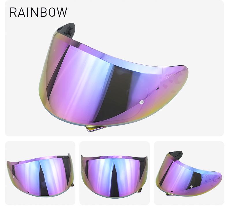 Electroplated Sun Visor for V-12/TARGO Thunder 3 Stinger Helmet