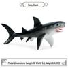 Marine Animal Simulation Model Figures: Shark, Dolphin, Hammerhead, Crab, Squid, Starfish for Kids' Education