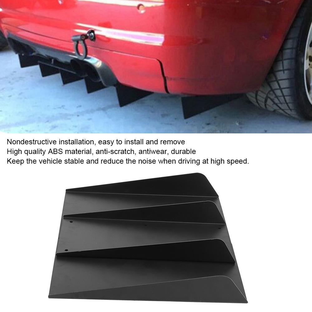 ABS Black Rear Rear Chassis Wing Spoiler Lip Diffuser Universal Car Modified Parts