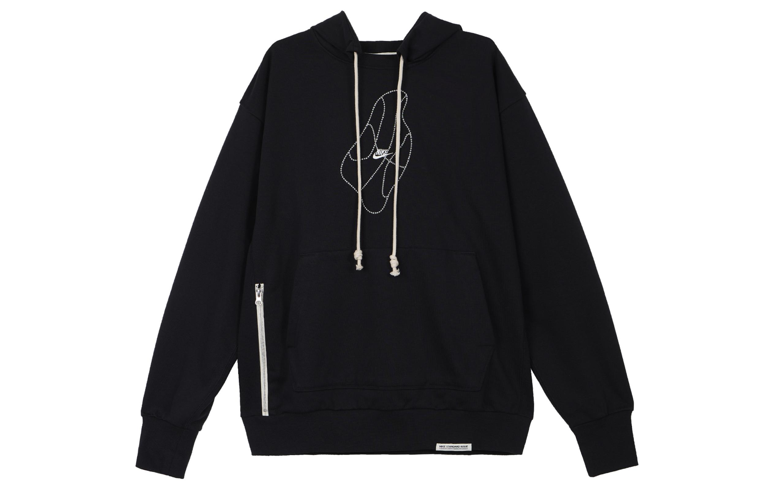 Мужские черные худи Nike, умеренный крой, regular fit, DQ6104-010 XXXL