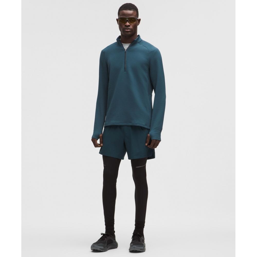 Lululemon Waffle Knit Half Zip Indochine Blue