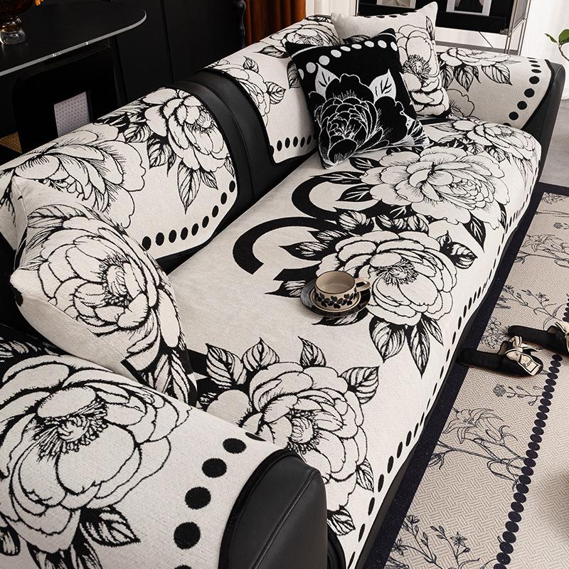 Irregular Special-Shaped Sofa Cushion, Light Luxury, High-End Non-Slip Seat Cushion, Universal In All Seasons, Straight Row Sofa Cover Seat Cushion