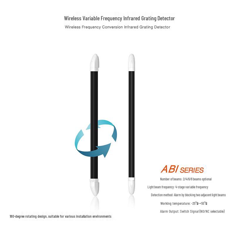 ALHPN Drahtloser Infrarot-Schranken-Alarmsensor für den Außenbereich, 50 cm