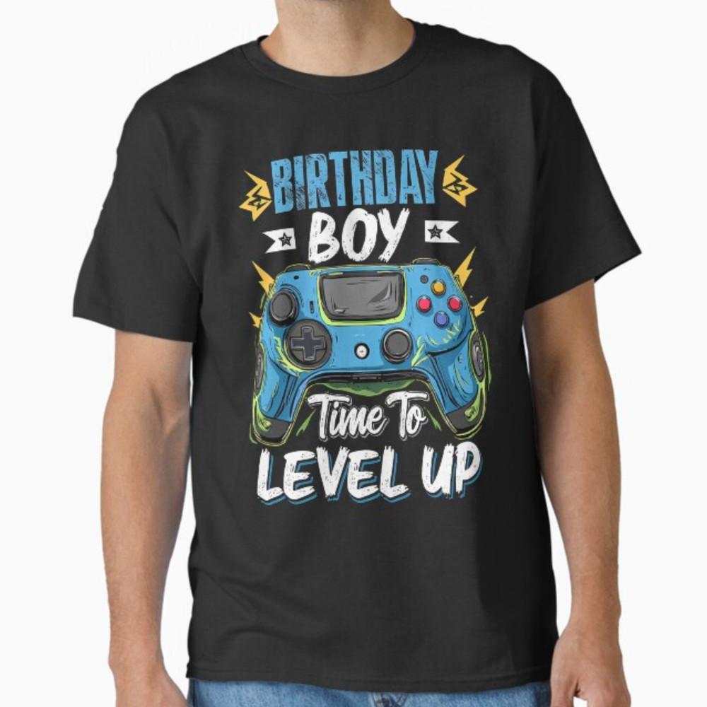 Birthday Boy Time to Level Up Video Game Birthday Gamer Boys T-Shirt Unisex T-Shirt S