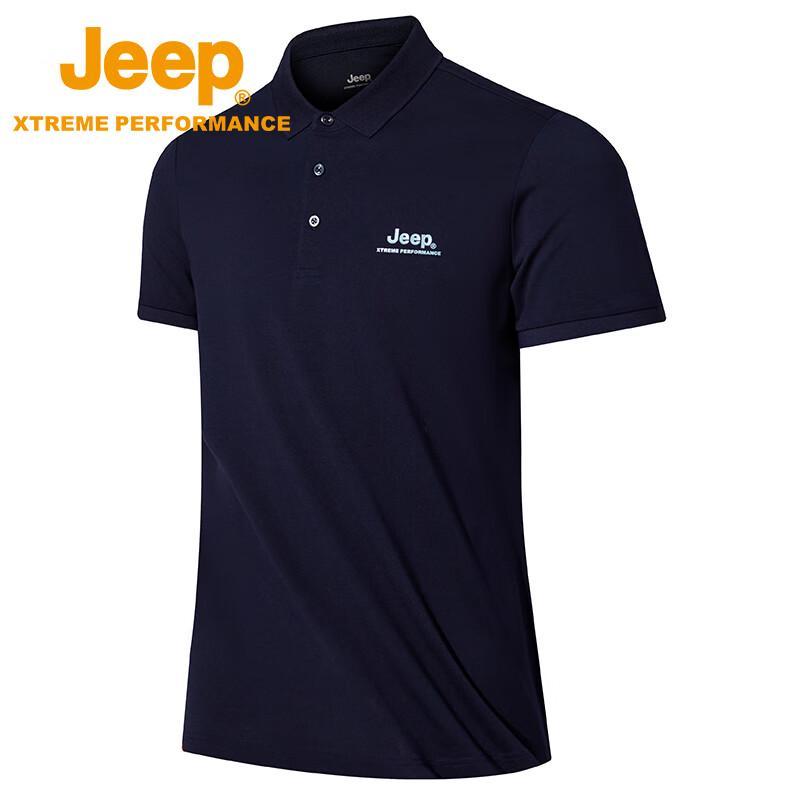 JEEP Men s Modal Short Sleeve Polo Shirt M