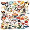 35-70pcs Japanese Culture Stickers Stationery Sticker Diy Decoration For Fridge Notebook BikePhone Suitcase Graffiti Decals