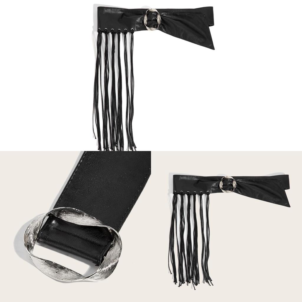 Gothic Punk Punk Belt With Metal Pin Buckle For Casual Street Style