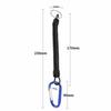 10PCS Portable Aluminium Alloy Fishing Lanyards Elastic with Snap Fishing Rope Retractable 3 Colors Boating Rope Camping Trips