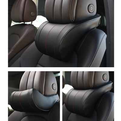1PCS PU Leather Auto Car Neck Pillow Memory Foam Pillows Neck Rest Seat Headrest Cushion Pad 3 Colors High