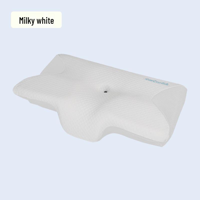 Memory Foam Neck Pillow - Slow Rebound for Deep Sleep, Non-Collapsing Core, Cervical Support