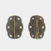 6pcs Mini Door Hinges Bronze Cabinet Drawer Hinges Decoration Jewellery Box Decorate Hinge For Furniture Hardware 30x22mm