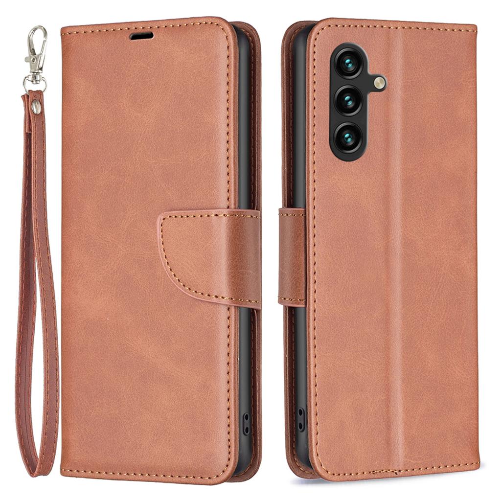 Etui dla Samsunga Galaxy A16 5G/A16 4G Wstrząsoodporny Pokrowiec ze Skóry PU z Kieszeniami na Karty