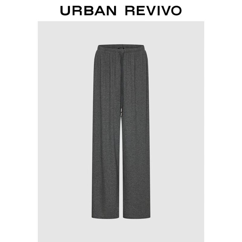 

UR 2025 Women s Elastic Waist Drawstring Wide-Leg Pants L