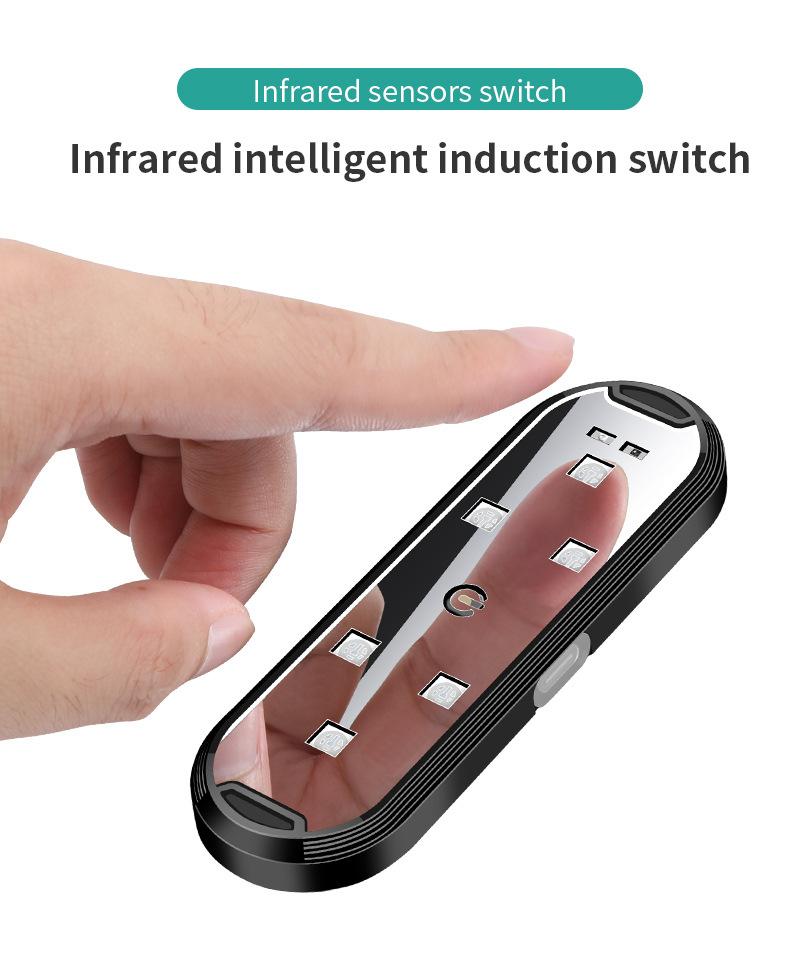 2025 Car Door Lights Infrared Sensor LED Light Magnetic USB Charging Warning Signal Lamp Anti-collision Emergency Lights 150mAh