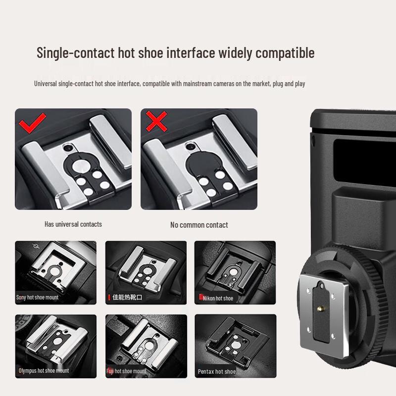 TR-100 Universal Mini External Camera Flash
