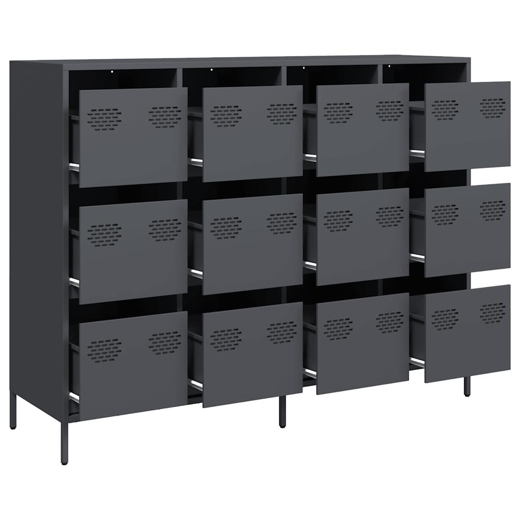 Sideboard Anthracite 135 x 39 x 103.5 cm Cold rolled Steel