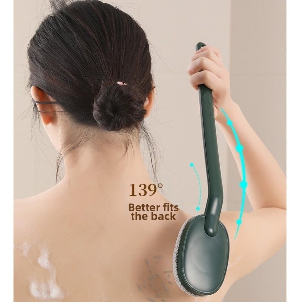 Long Handle Back Scrubber Brush Coarse/Fine Sand Exfoliating Brush Body Brush Shower
