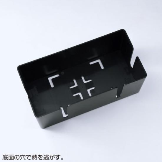 SANWA SUPPLY Cable Tap Storage & Box, Black, CB-BOXP2BK