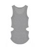 Nigaennikol Opening Sleeveless Top_Gray
